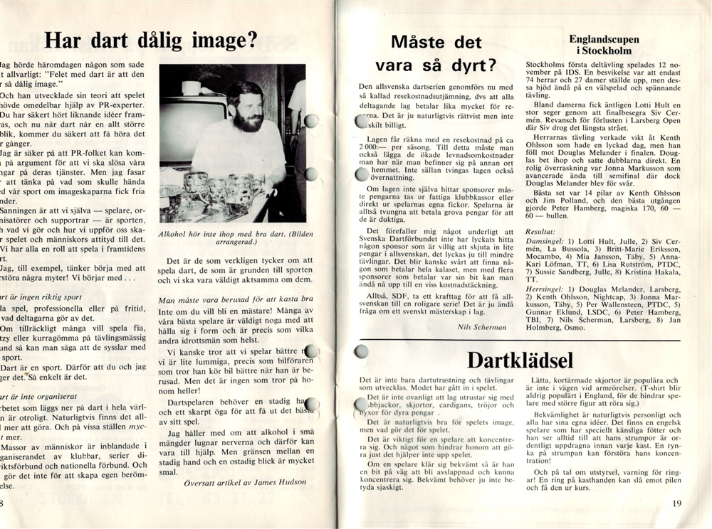 Dart Sverige nr 8 1978