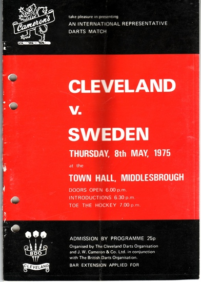 Cleveland v Sweden 1975