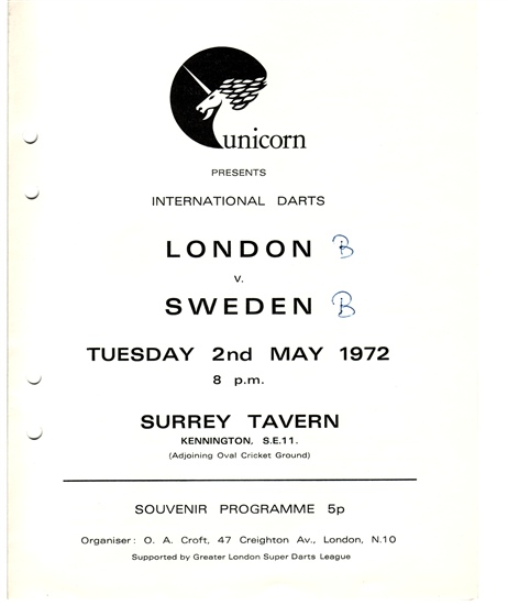 London v Sweden 1972
