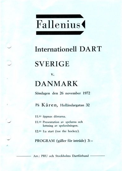Sverige v Danmark 1972